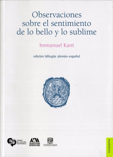 Observaciones sobre el sentimiento de lo bello y lo sublime