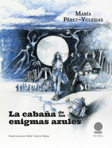 Portada: La cabaña de los enigmas azules