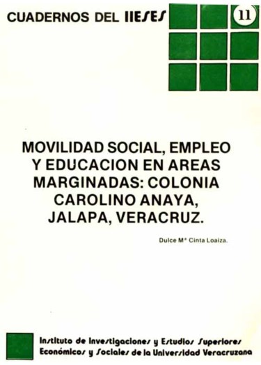 Movilidad social, empleo y educación en áreas marginadas: Colonia Carolino Anaya, Jalapa, Veracruz