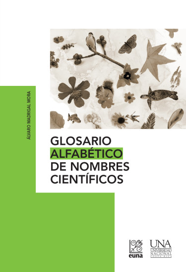 Portada: Glosario alfabético de nombres científicos