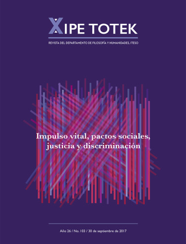 Xipe totek núm. 103 Impulso vital, pactos sociales, justicia y discriminación