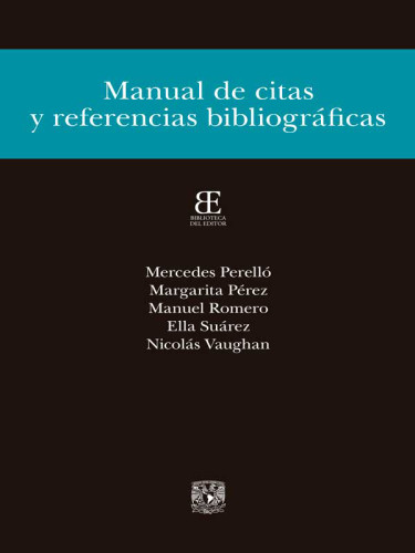 Manual de citas y referencias bibliográficas