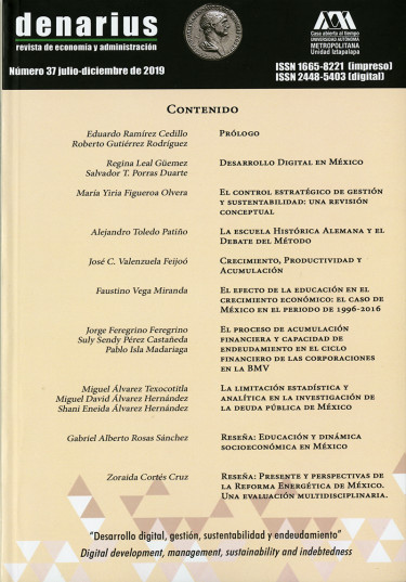 Denarius. Revista de economía y administración 37