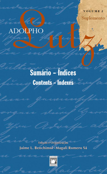 Adolpho Lutz - Sumário – Índices - v.2, Suplemento