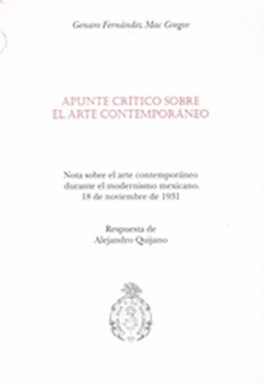 Apunte crítico sobre el arte contemporáneo