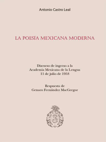 La poesía mexicana moderna