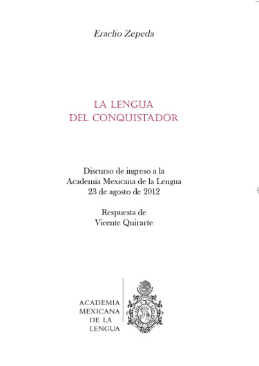 La lengua del conquistador