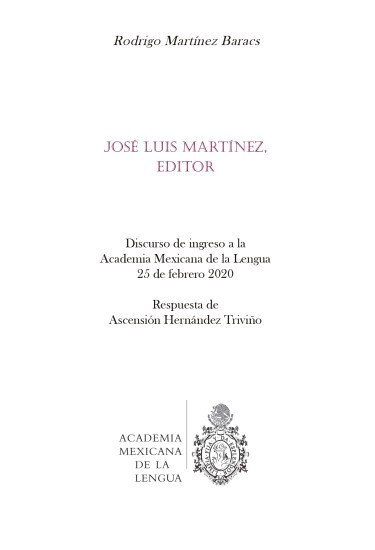 José Luis Martínez, editor