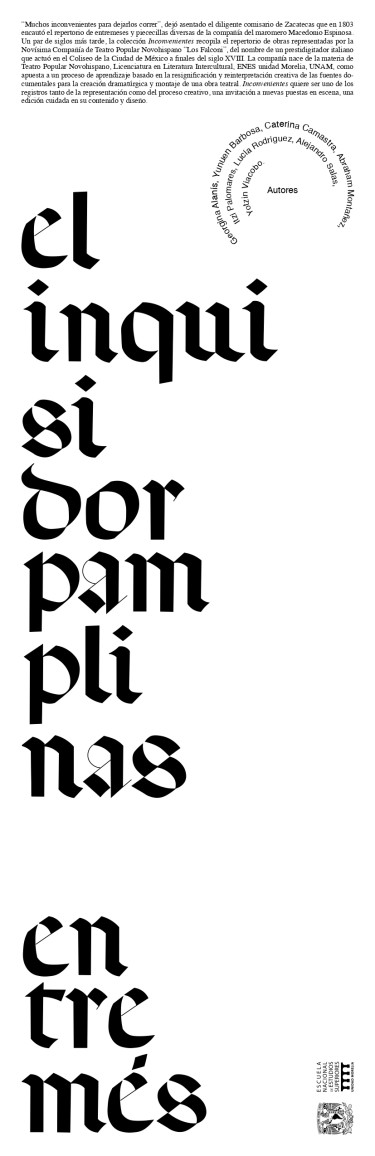 El inquisidor Pamplinas. Entremés