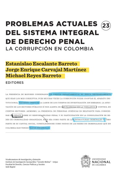 Problemas actuales del sistema integral del derecho penal