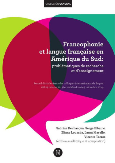Portada de la publicación Francophonie et langue française en Amérique du Sud