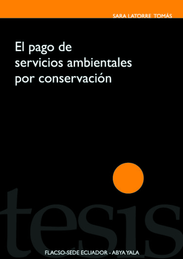 El pago de servicios ambientales por conservación