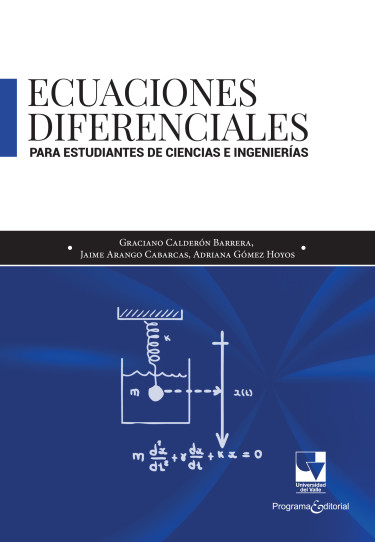 Portada de la publicación Ecuaciones diferenciales para estudiantes de Ciencias e Ingenierías