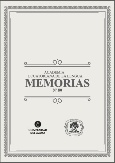 Memorias de la Academia Ecuatoriana de la Lengua  N° 80